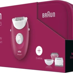 Braun 3-415 GS Silk-epil Geschenkset Epilierer Himbeer 12