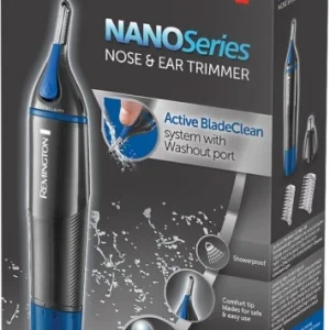 Remington NE 3850 Nano Series Hygiene Clipper Nasen-/Ohrhaarschneider Schwarz/blau 7