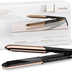 BaByliss ST482E Straight & Curl Brilliance Lockenstab Schwarz/bronze 12