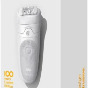 Braun 100 Jahre Silk-épil 5 Epilierer Weiß/grau 6