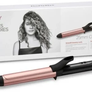 BaByliss C451E 25mm Curling Tong Lockenstab Rose/schwarz 12