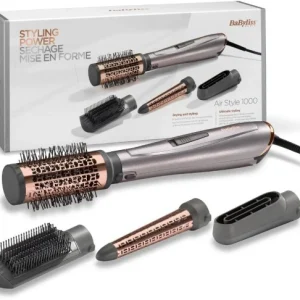 BaByliss AS136E Air Style 1000 Warmluft-Stylingbürste Grau/bronze 12