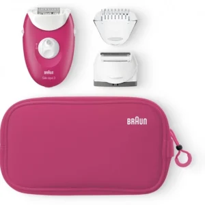Braun 3-415 GS Silk-epil Geschenkset Epilierer Himbeer 8